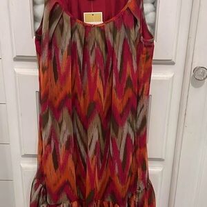Michael Kors Red Sleeveless Dress
